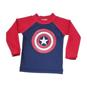 Rashguard Top Size 2 Marvel by Hanna Andersson Captain America